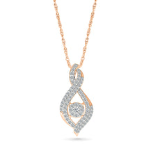 Twisted Infinity Diamond Pendant