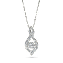 Twisted Infinity Diamond Pendant