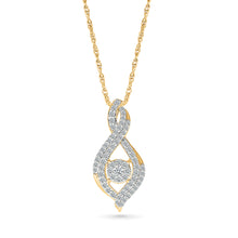 Twisted Infinity Diamond Pendant