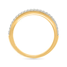 Shimmering Diamond Trio Ring