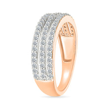 Shimmering Diamond Trio Ring