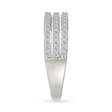 Shimmering Diamond Trio Ring