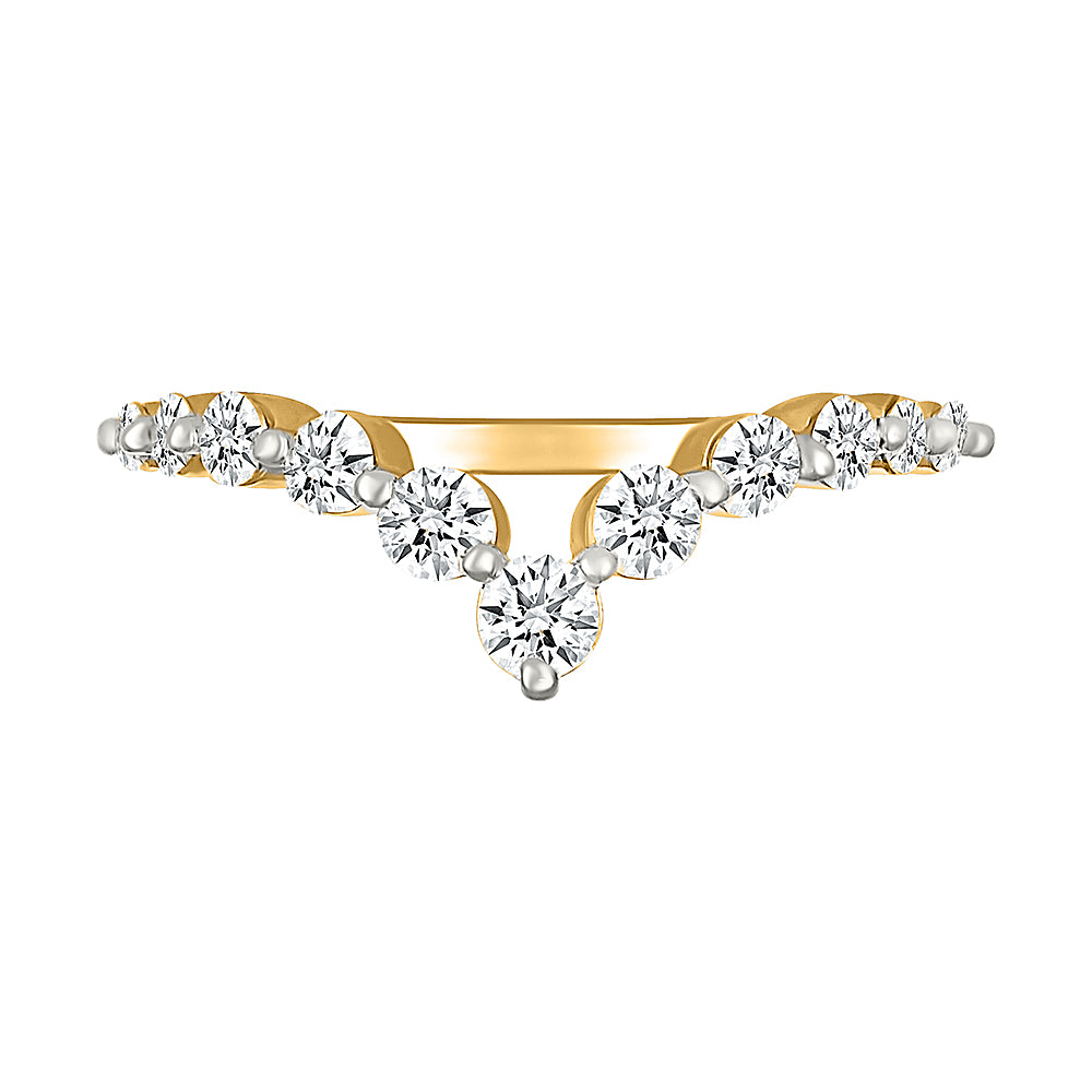 Dazzling Diamond Wave Ring