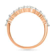 Dazzling Diamond Wave Ring