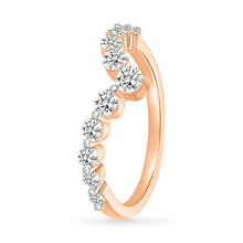 Dazzling Diamond Wave Ring