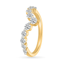 Dazzling Diamond Wave Ring