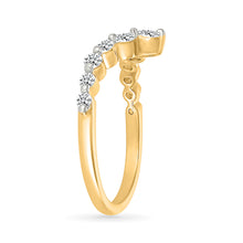 Dazzling Diamond Wave Ring