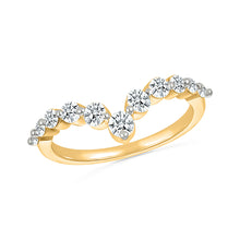 Dazzling Diamond Wave Ring