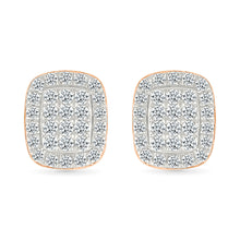 Classic Quad Diamond Stud Earrings