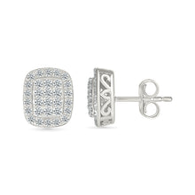 Classic Quad Diamond Stud Earrings