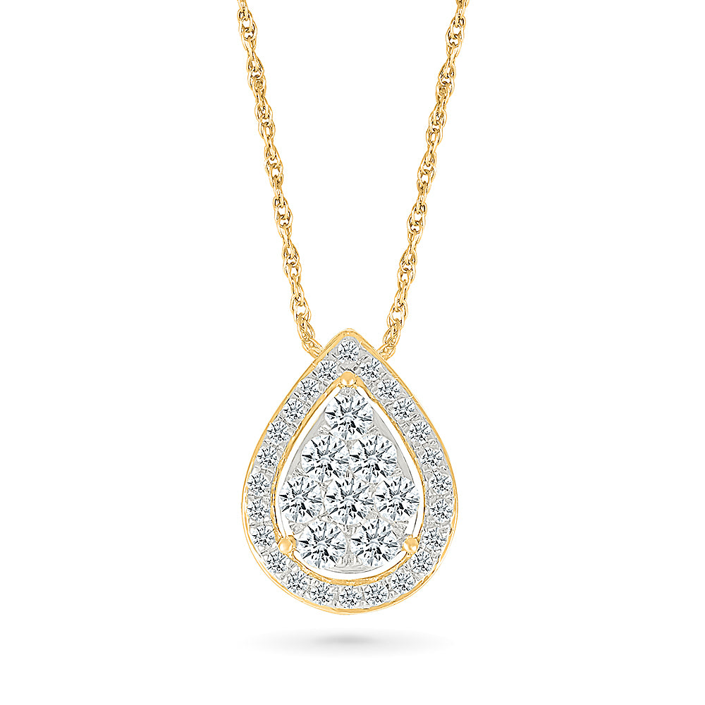 Drop Diamond Pendant