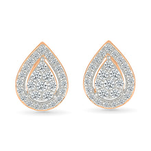 Sparkling Pear Diamond Earrings