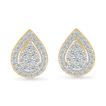 Sparkling Pear Diamond Earrings