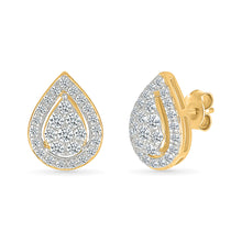 Sparkling Pear Diamond Earrings