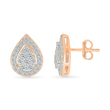 Sparkling Pear Diamond Earrings