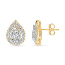 Sparkling Pear Diamond Earrings