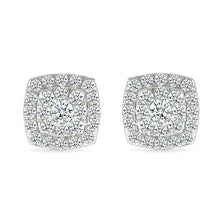 Glitzy Diamond Stud Earrings