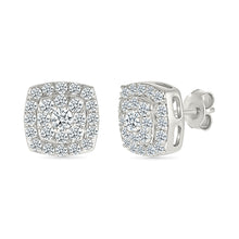 Glitzy Diamond Stud Earrings