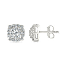 Glitzy Diamond Stud Earrings