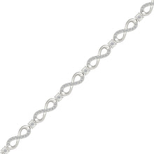 Sparkling Diamond Infinity Bracelet