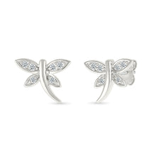 Diamond Dragonfly Studs Earrings