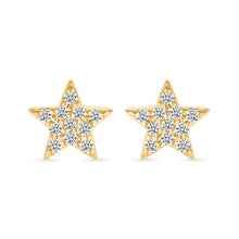 Star Diamond Stud Earrings