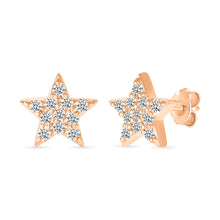 Star Diamond Stud Earrings