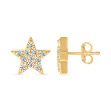 Star Diamond Stud Earrings