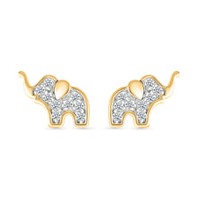 Baby Elephant Diamond Earrings