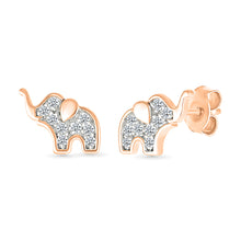 Baby Elephant Diamond Earrings
