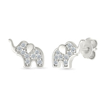 Baby Elephant Diamond Earrings