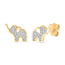 Baby Elephant Diamond Earrings