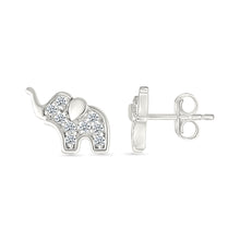Baby Elephant Diamond Earrings