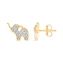 Baby Elephant Diamond Earrings