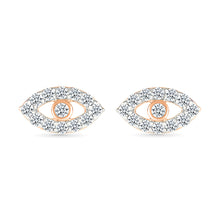 Diamond Eye Shaped Earrings