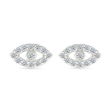 Diamond Eye Shaped Earrings