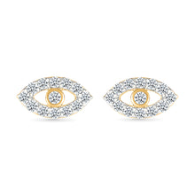 Diamond Eye Shaped Earrings