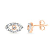 Diamond Eye Shaped Earrings
