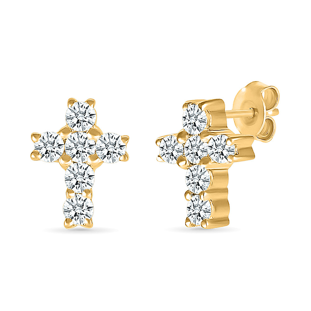 Cross Grace Diamond Earrings