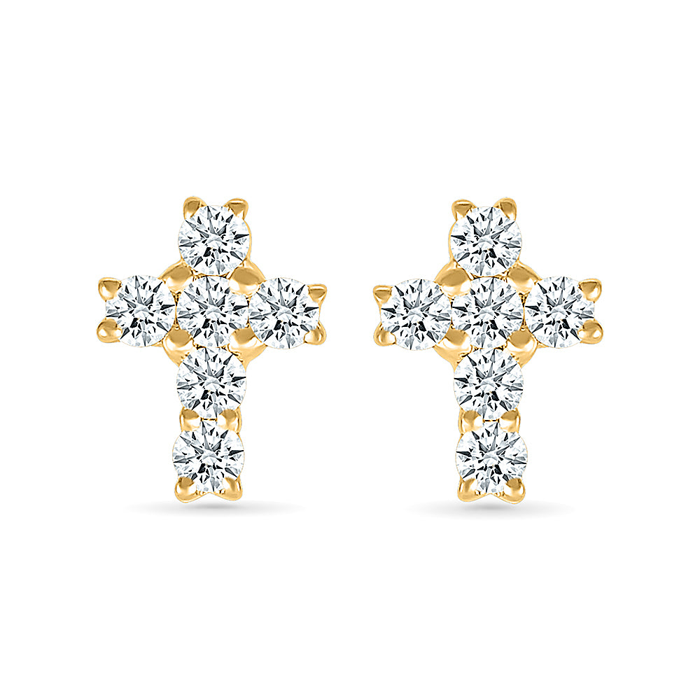 Cross Grace Diamond Earrings