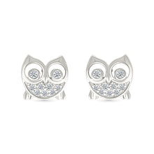 Dazzling Owl Stud Earrings