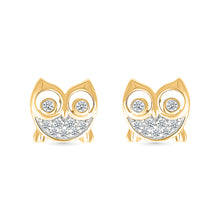 Dazzling Owl Stud Earrings