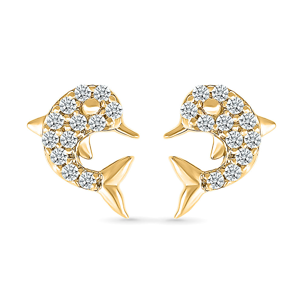 Dolphin Stud Earrings