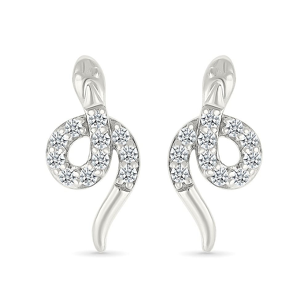 Taipan Gold & Diamond Stud Earrings