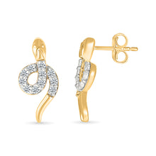 Taipan Gold & Diamond Stud Earrings