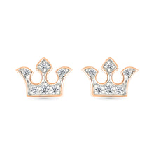 Charming Crown Stud Earrings