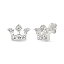 Charming Crown Stud Earrings