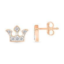 Charming Crown Stud Earrings