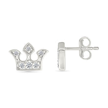Charming Crown Stud Earrings