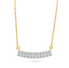 Dazzling Diamond Bar Necklace
